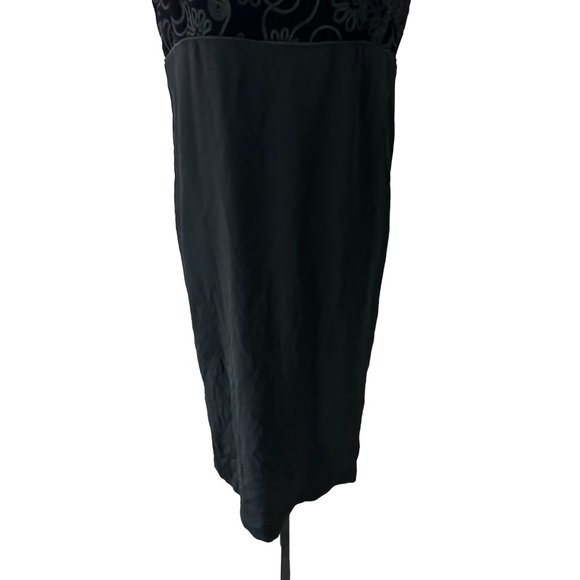 ANNA GOODYEAR Vintage Black Velvet Dress Size Small - Picture 6 of 6